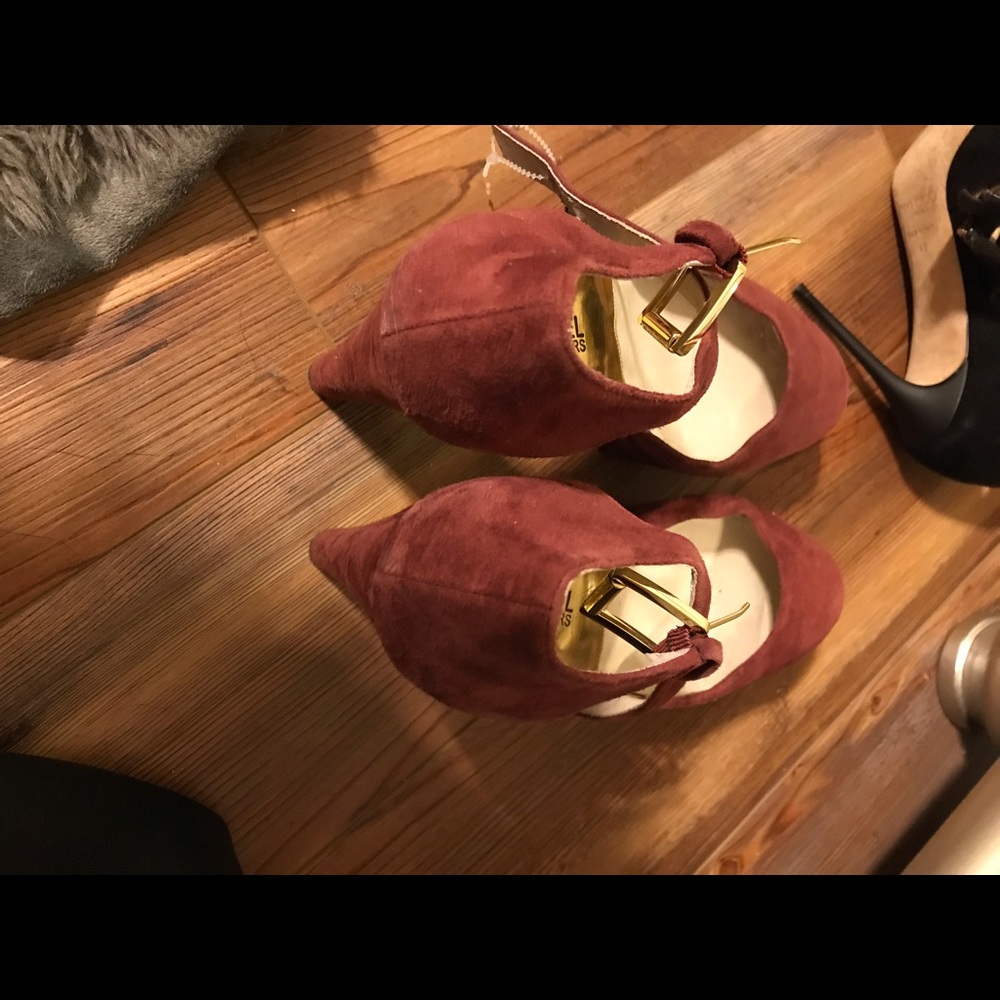 Red suede Michael Kors Shoes